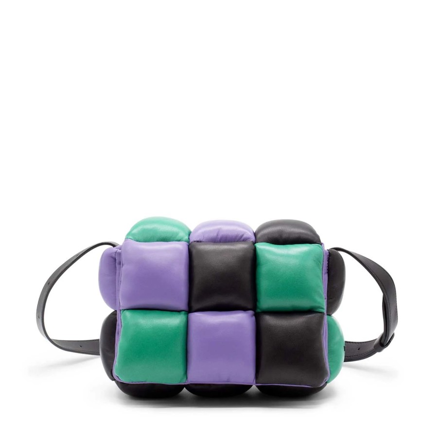 New Nicoletracolla Square Viola/Nera/Verde