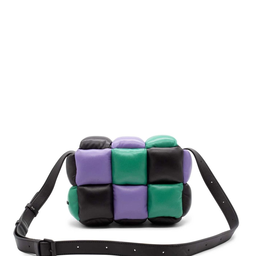 New Nicoletracolla Square Viola/Nera/Verde